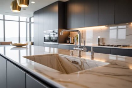 stone kitchen sink