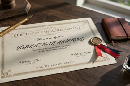 replica diploma