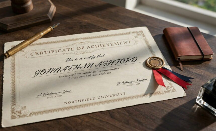 replica diploma